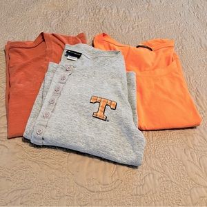 3 university of Tennessee t-shirts